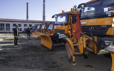 Stroje technických služeb jsou na zimu připravené, soli je dost